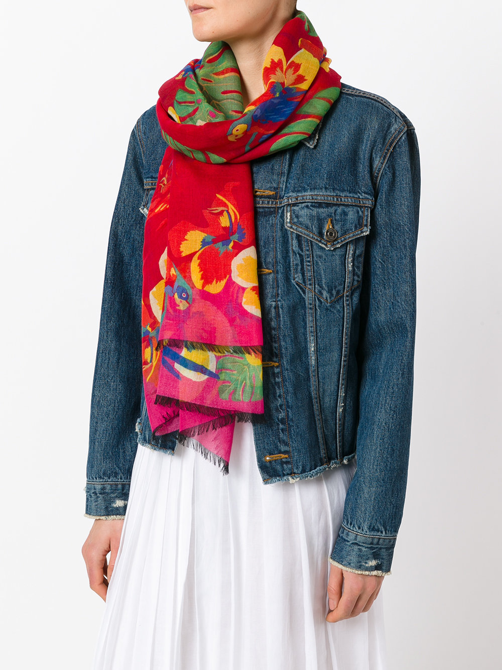 floral print scarf