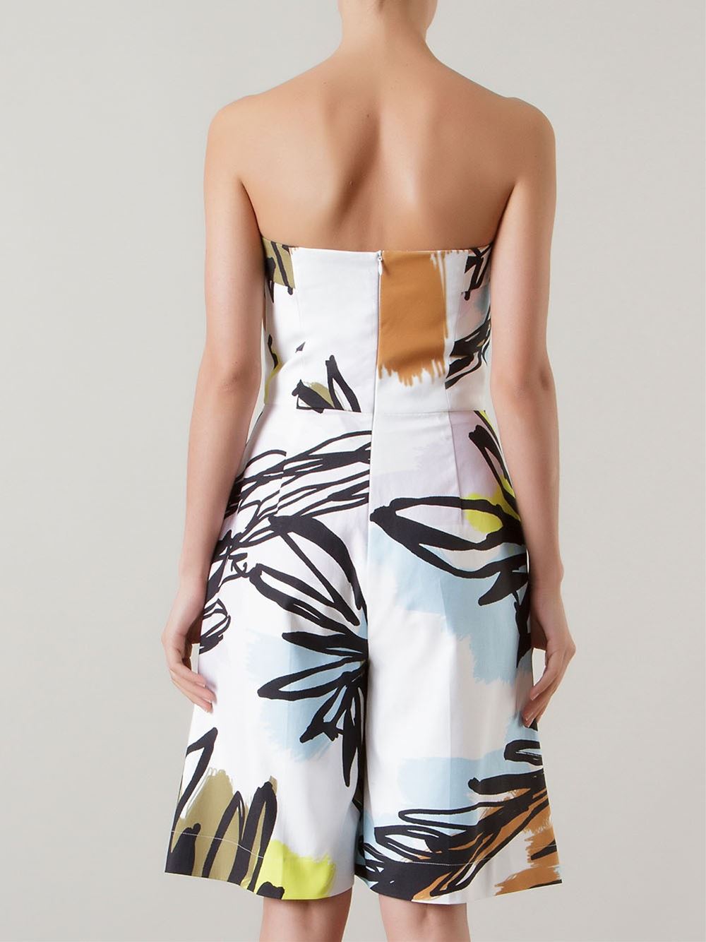 abstract print playsuit