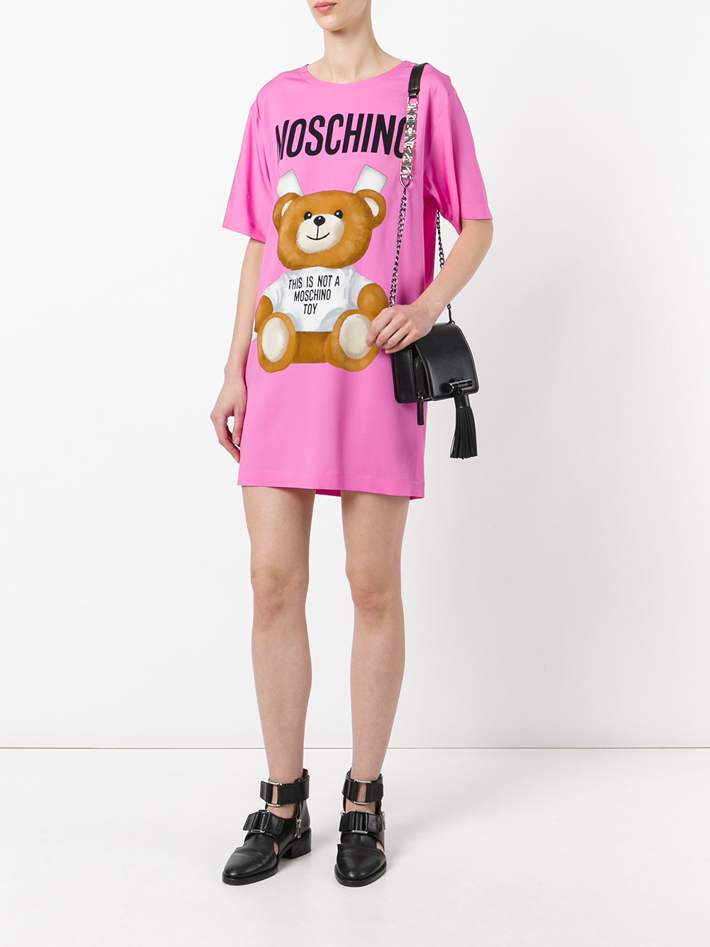 toy bear print t-shirt dress