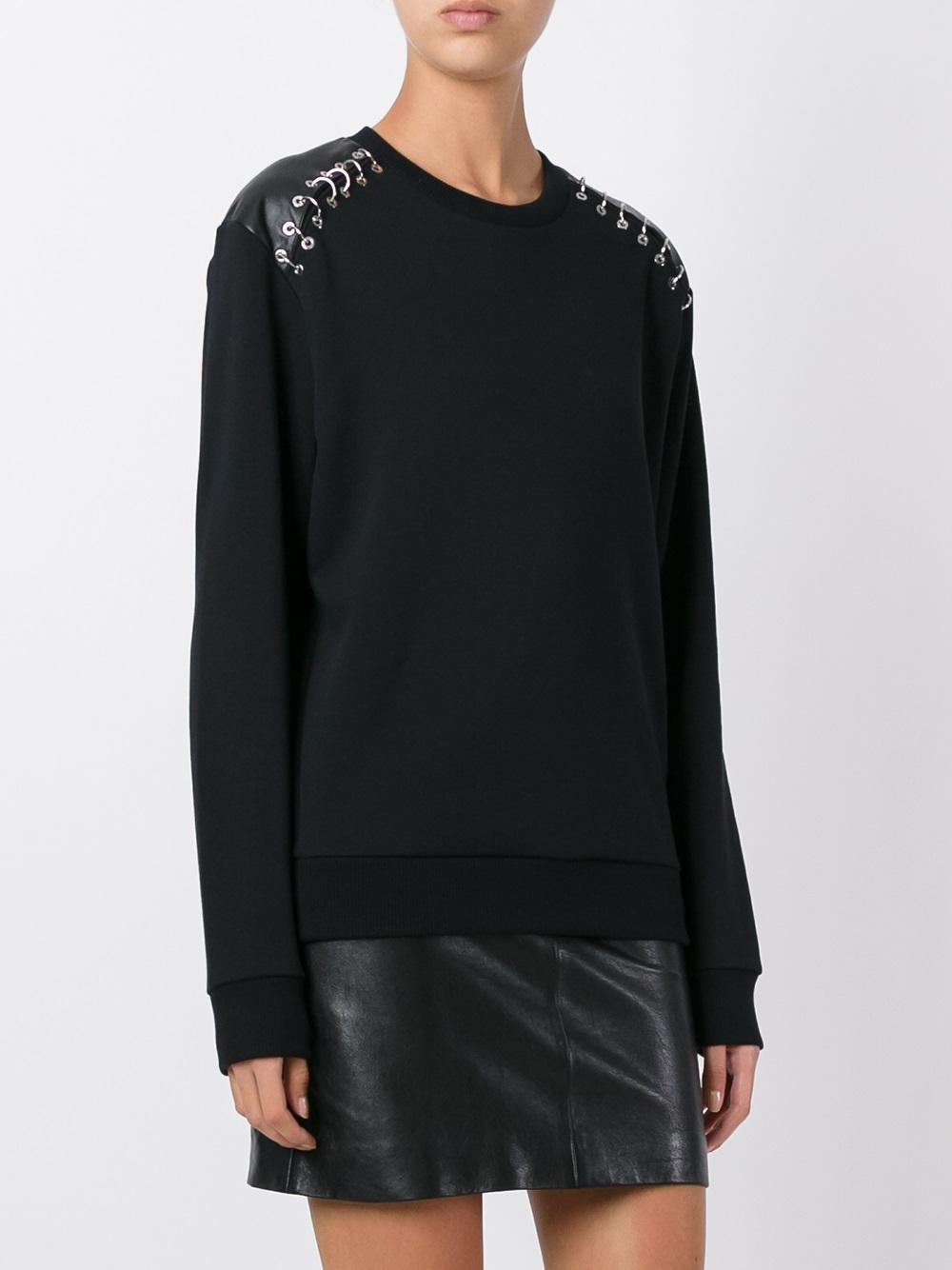 piercing detail sweatshirt
