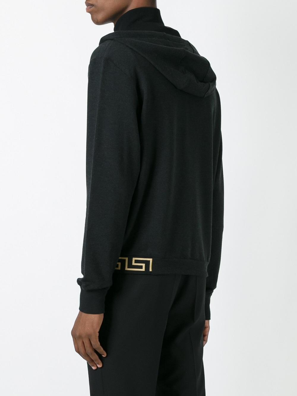 'Greca' hem hoodie