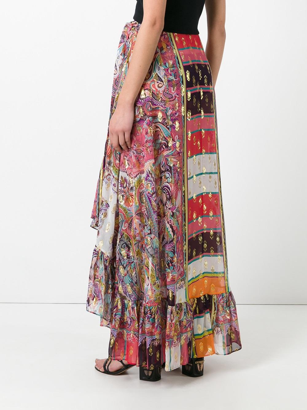 ruffled wrap skirt