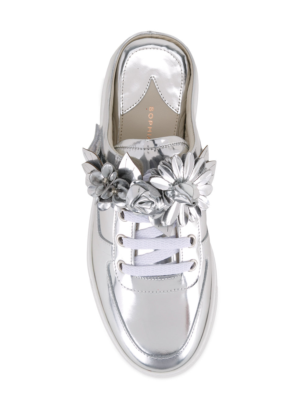 metallic sneaker mules