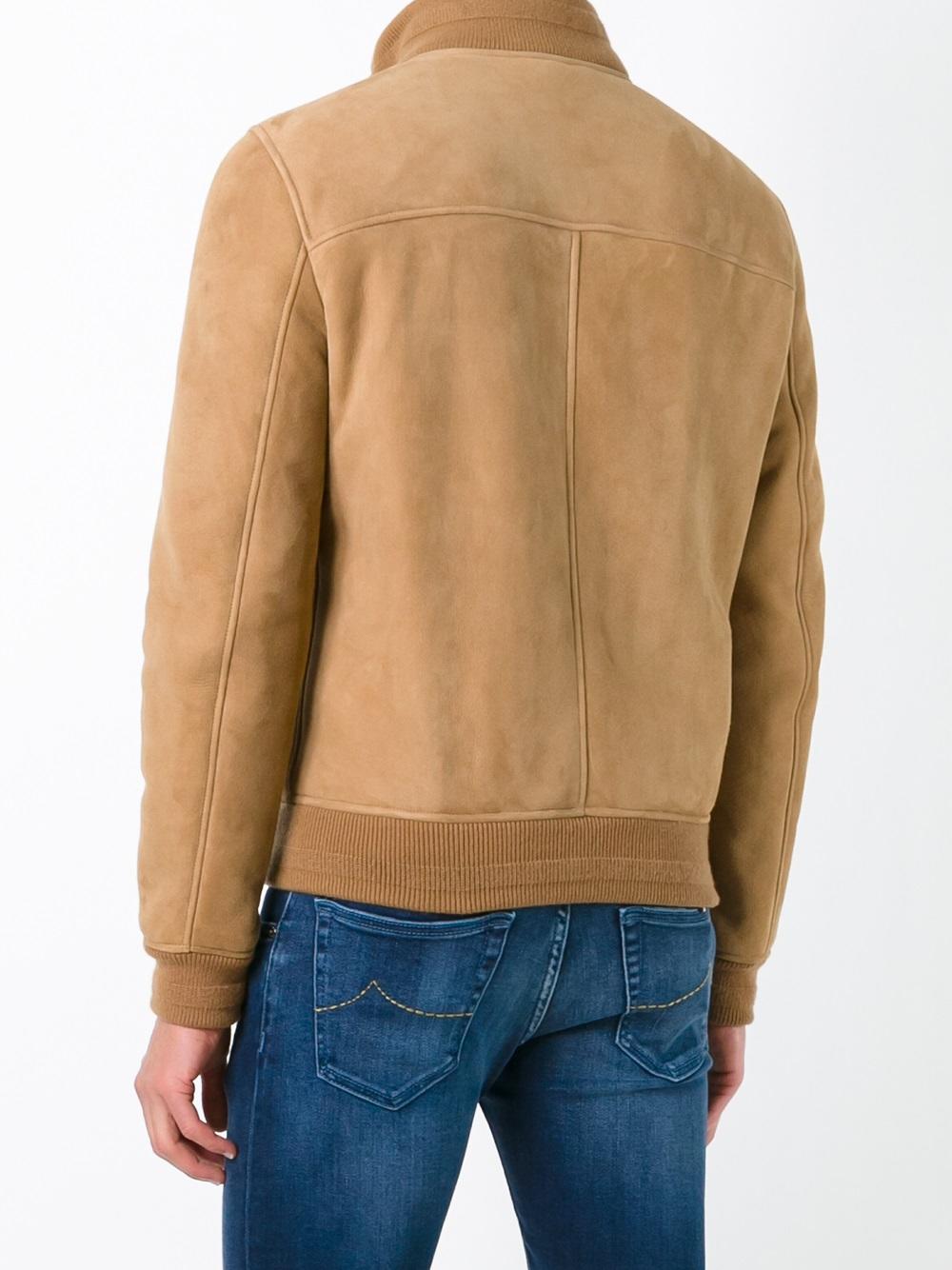 zipped bomber jacket