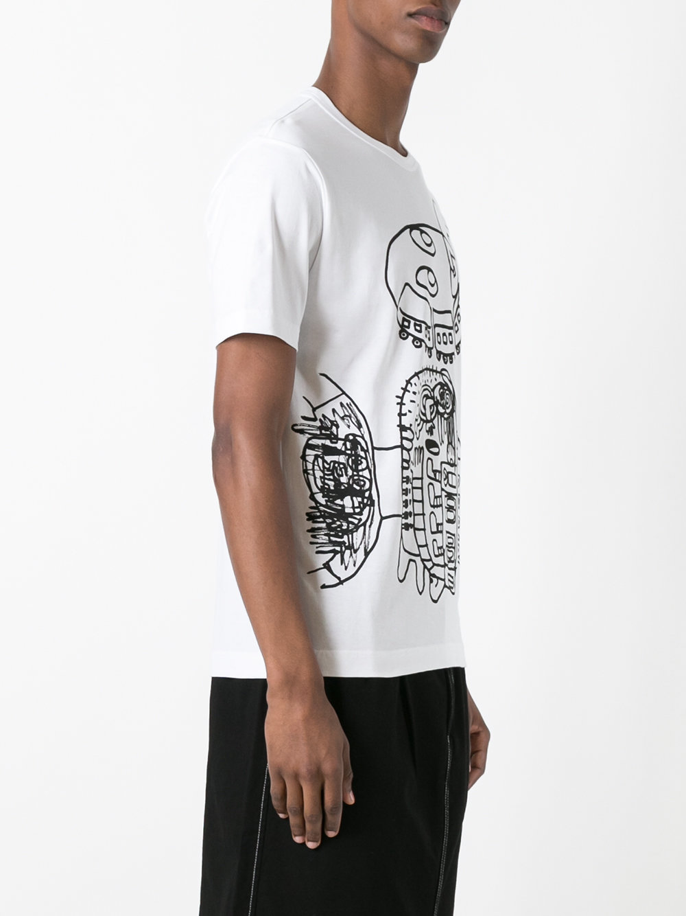 'train brain' print T-shirt