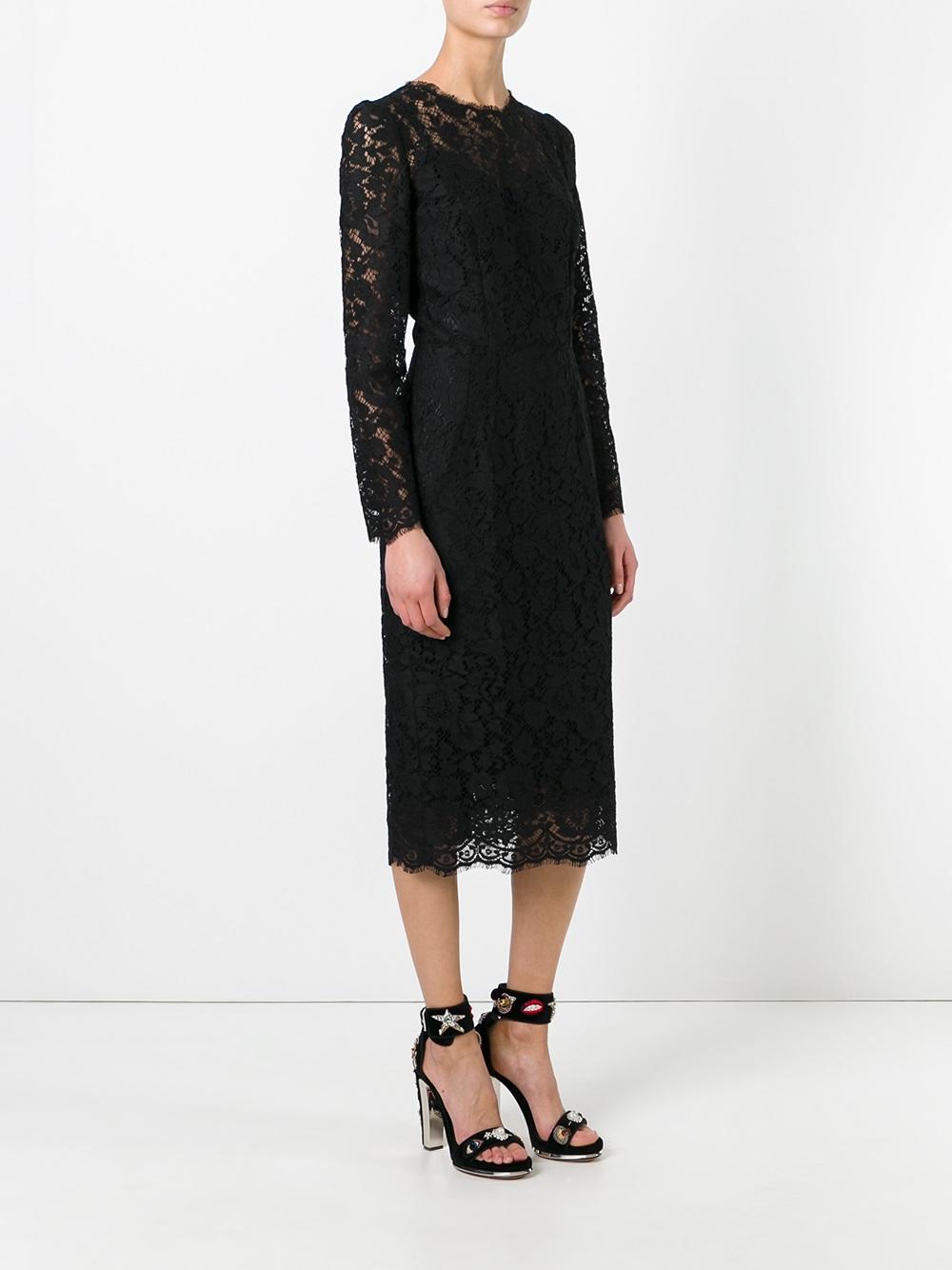 lace fitted dress