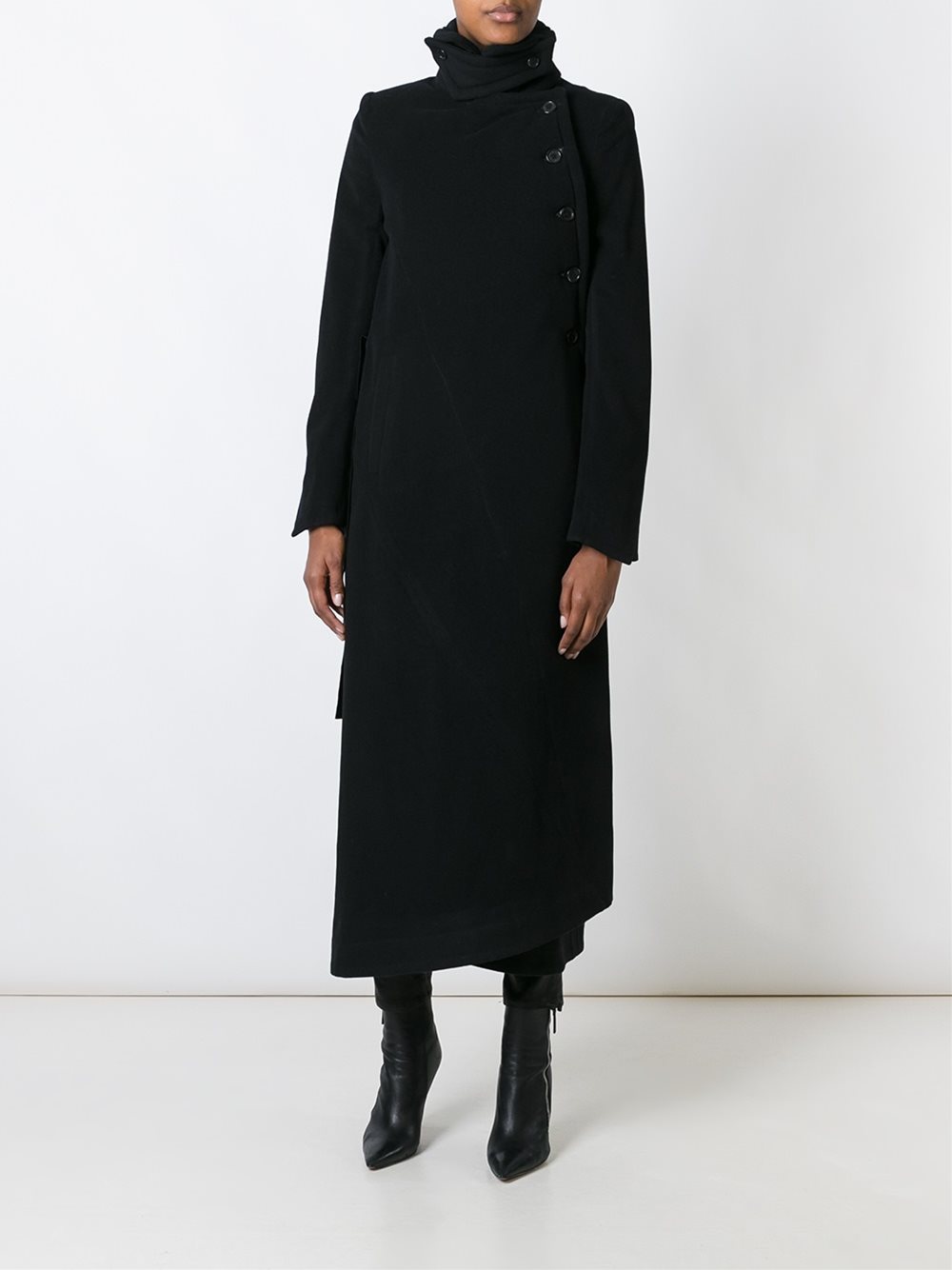 long double breasted coat