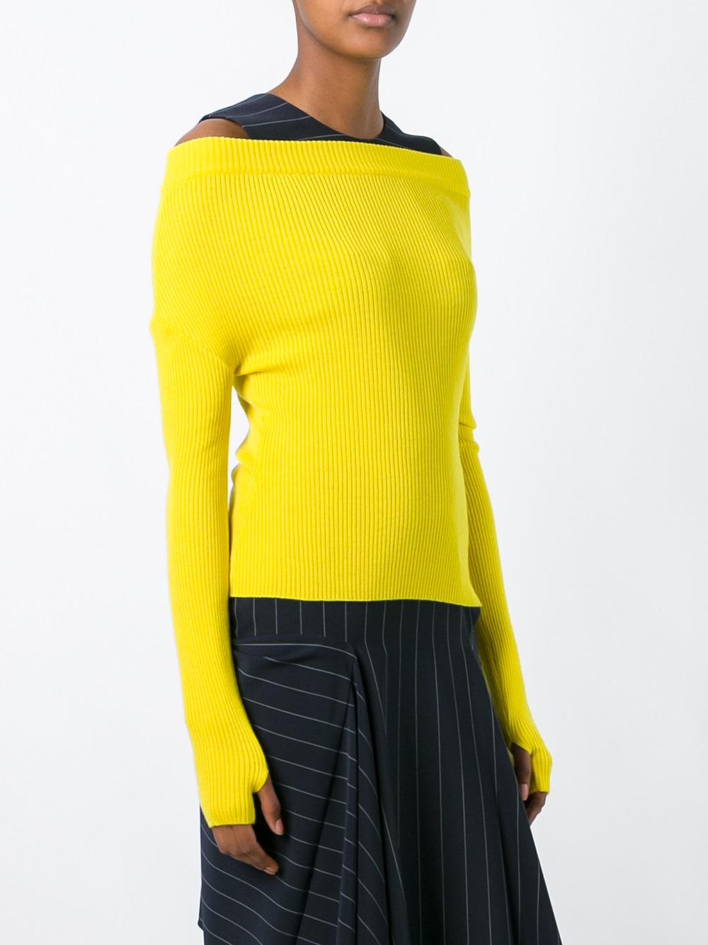 cold shoulder pullover jumper