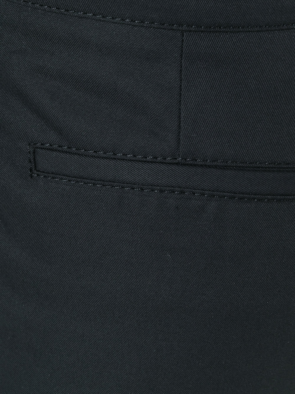 frill trim cropped trousers