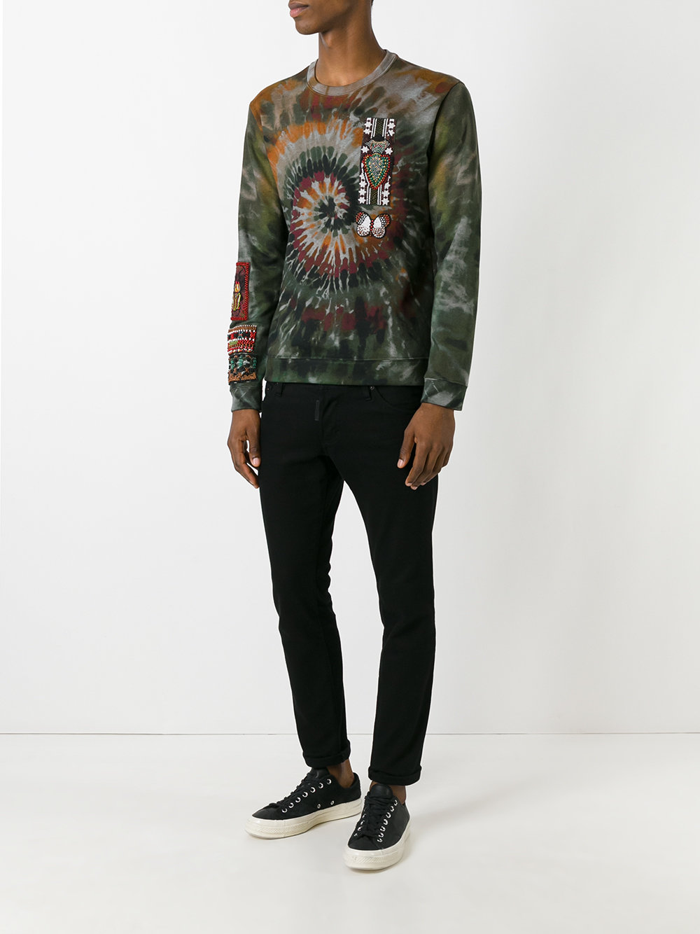 tie-dye swirl sweatshirt
