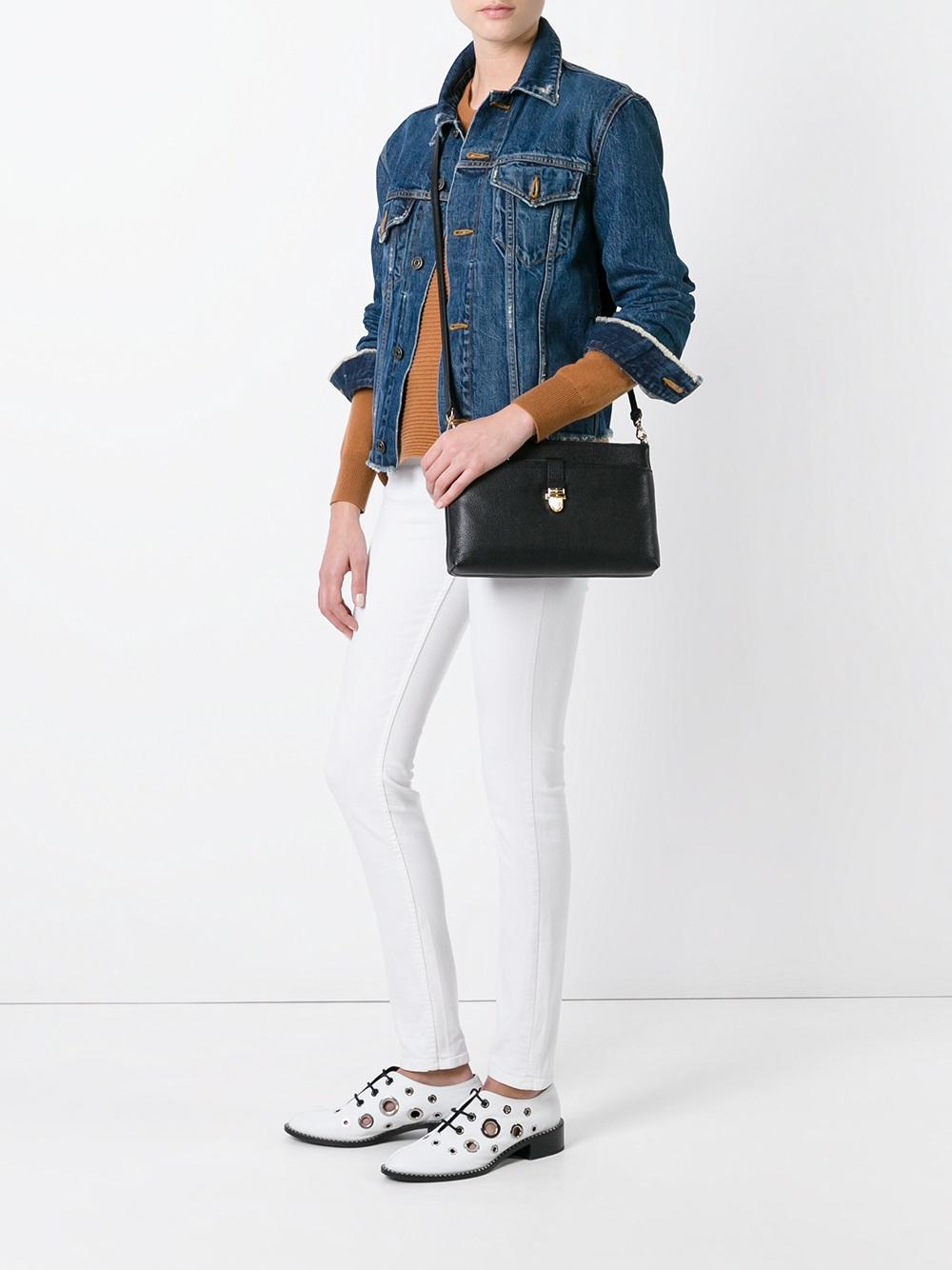zipped shoulder bag 