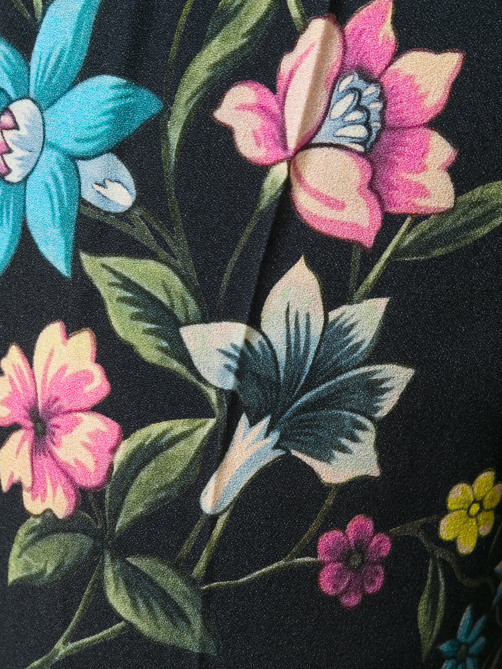 floral print cropped trousers