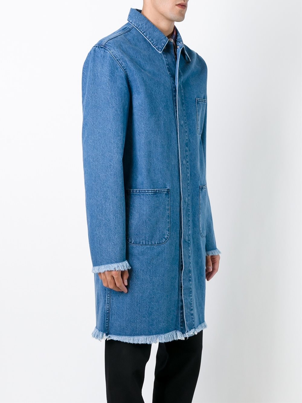 denim mid coat