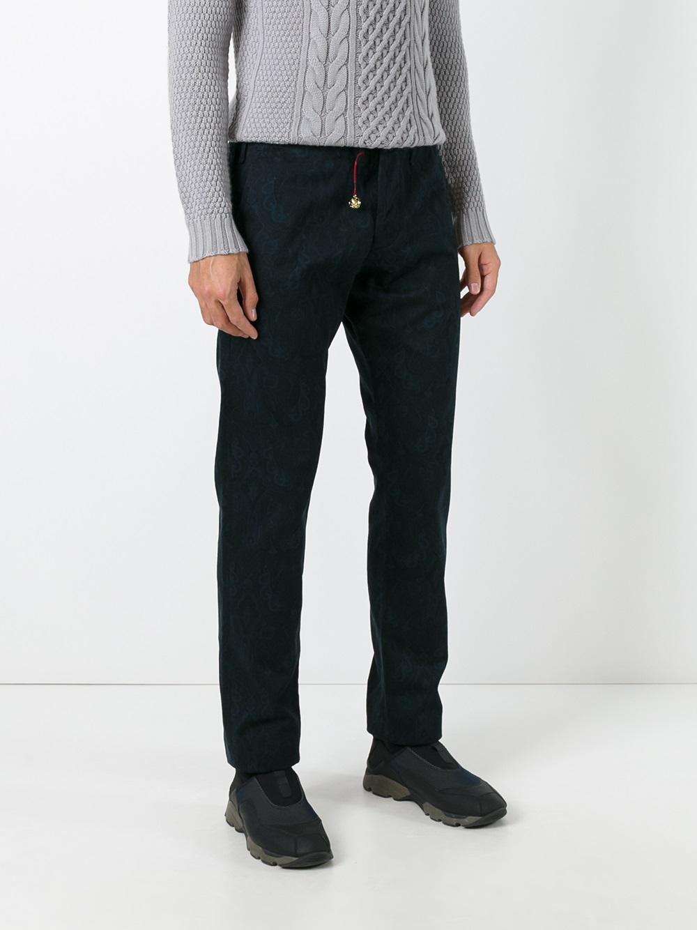 paisley print trousers
