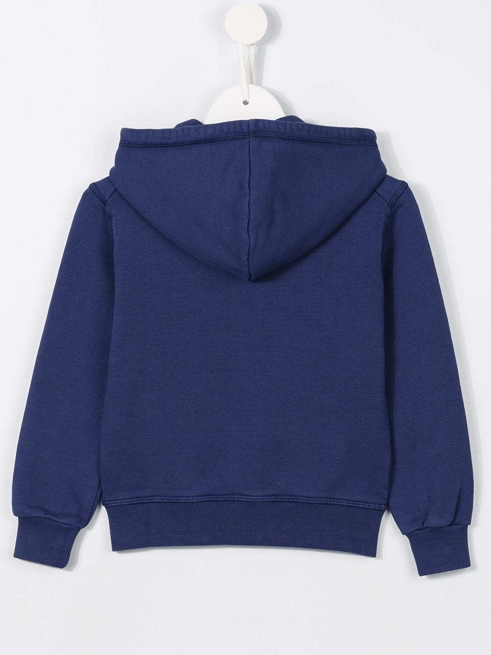logo print hoodie