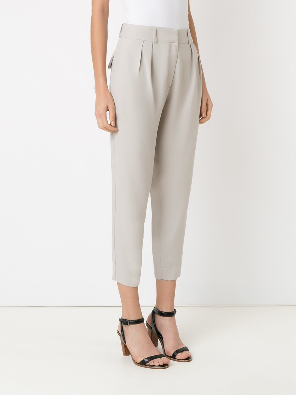 straight leg trousers