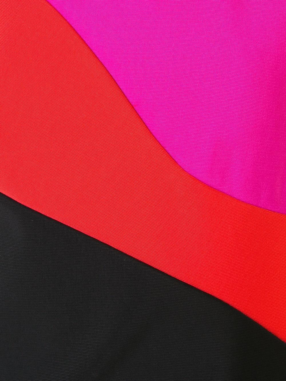 colour block fitted dress