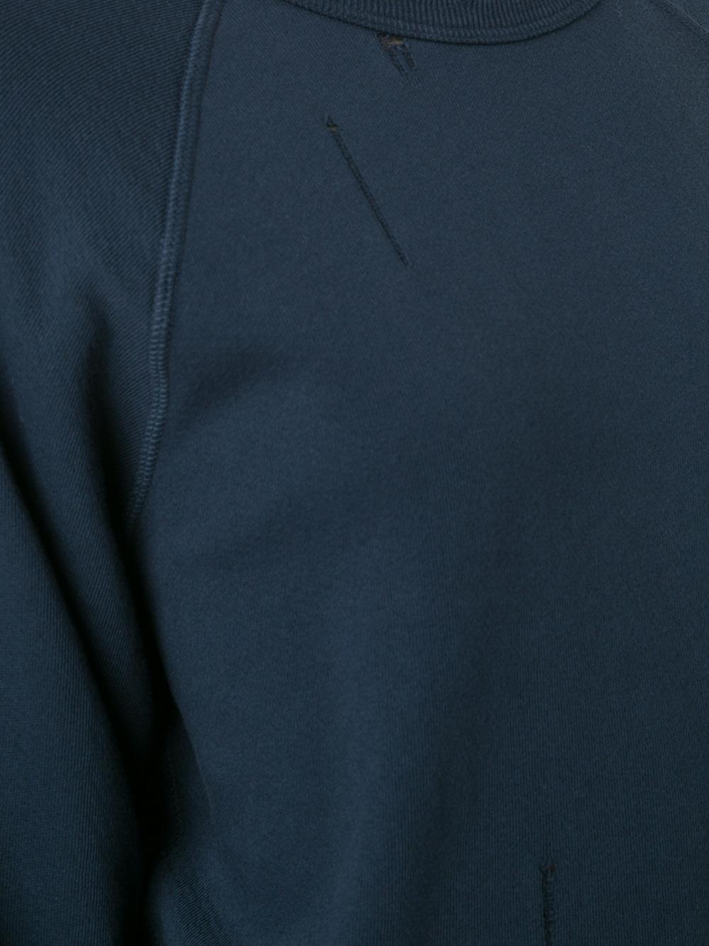 destroyed effect sweatshirt