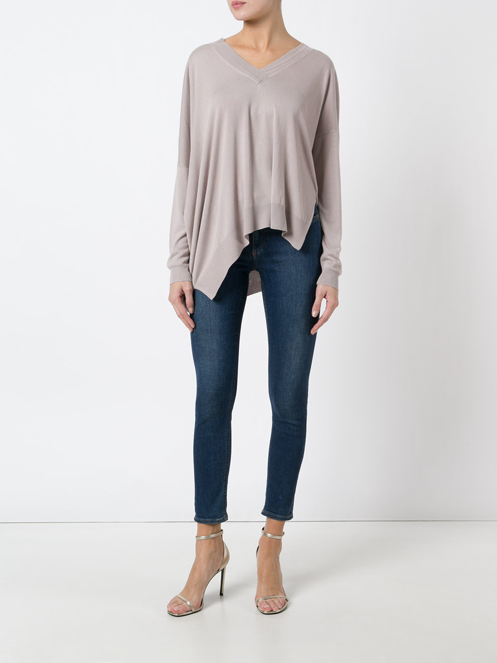 asymmetric hem sweater