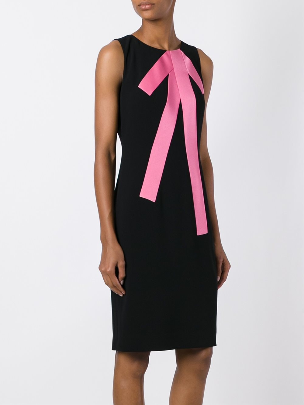 contrast stripe dress