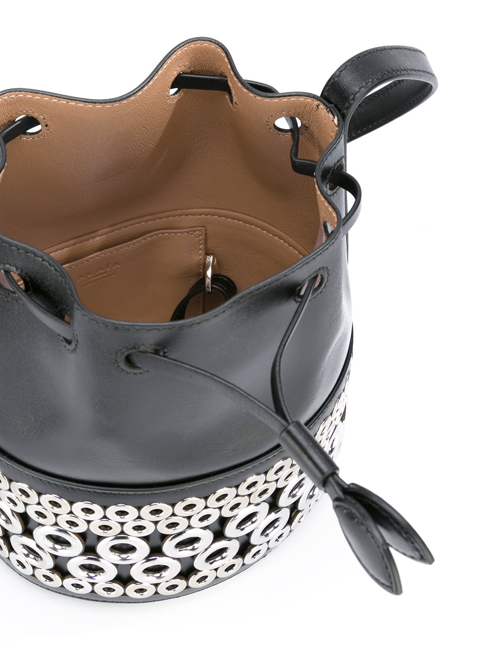 bucket bag with grommets