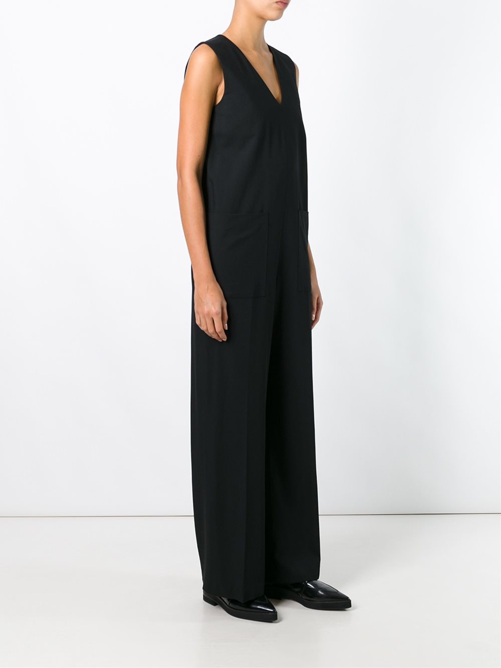 V-neck jumpsuit