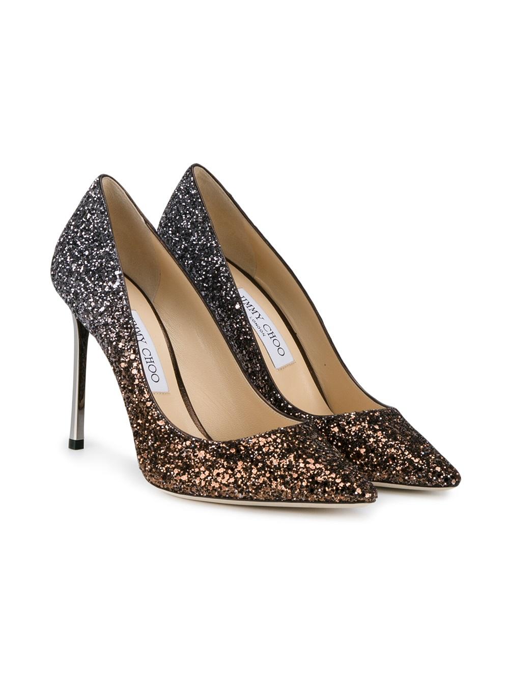 Romy 100 glitter pumps