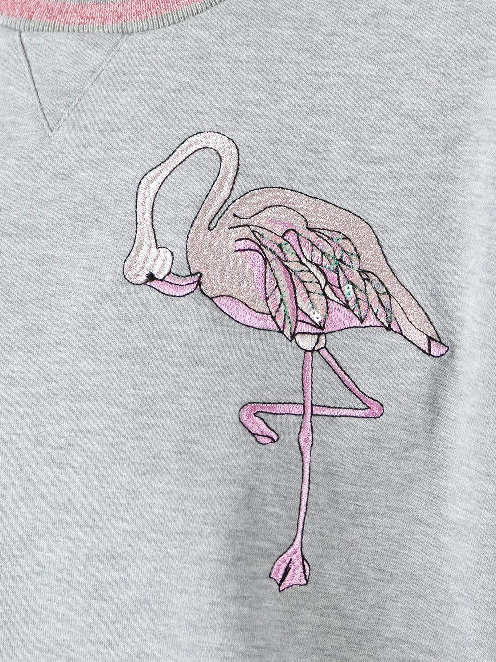 flamingo knit T-shirt 