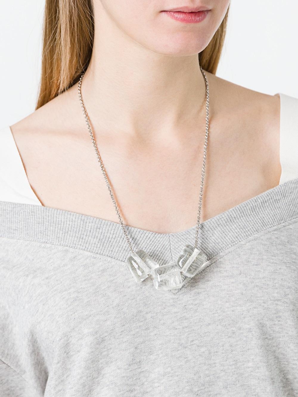 triple block necklace