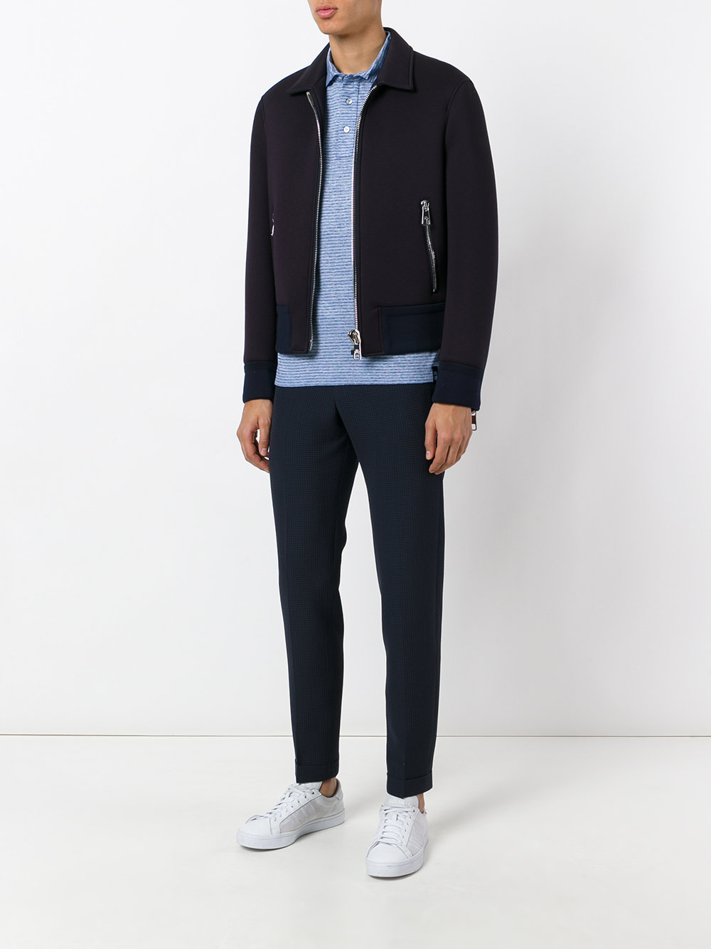 checked tailored pants 