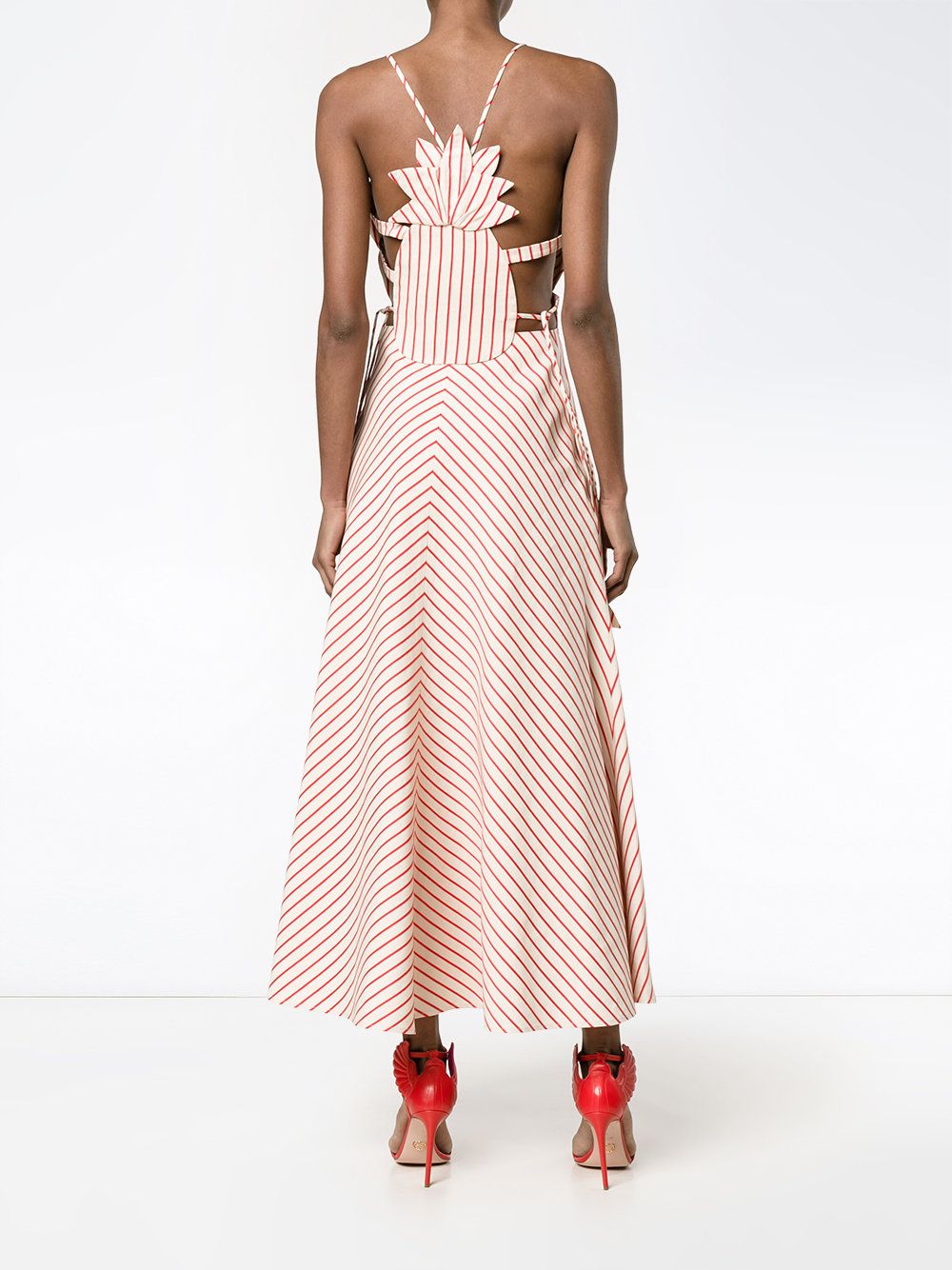 stripe pineapple maxi dress