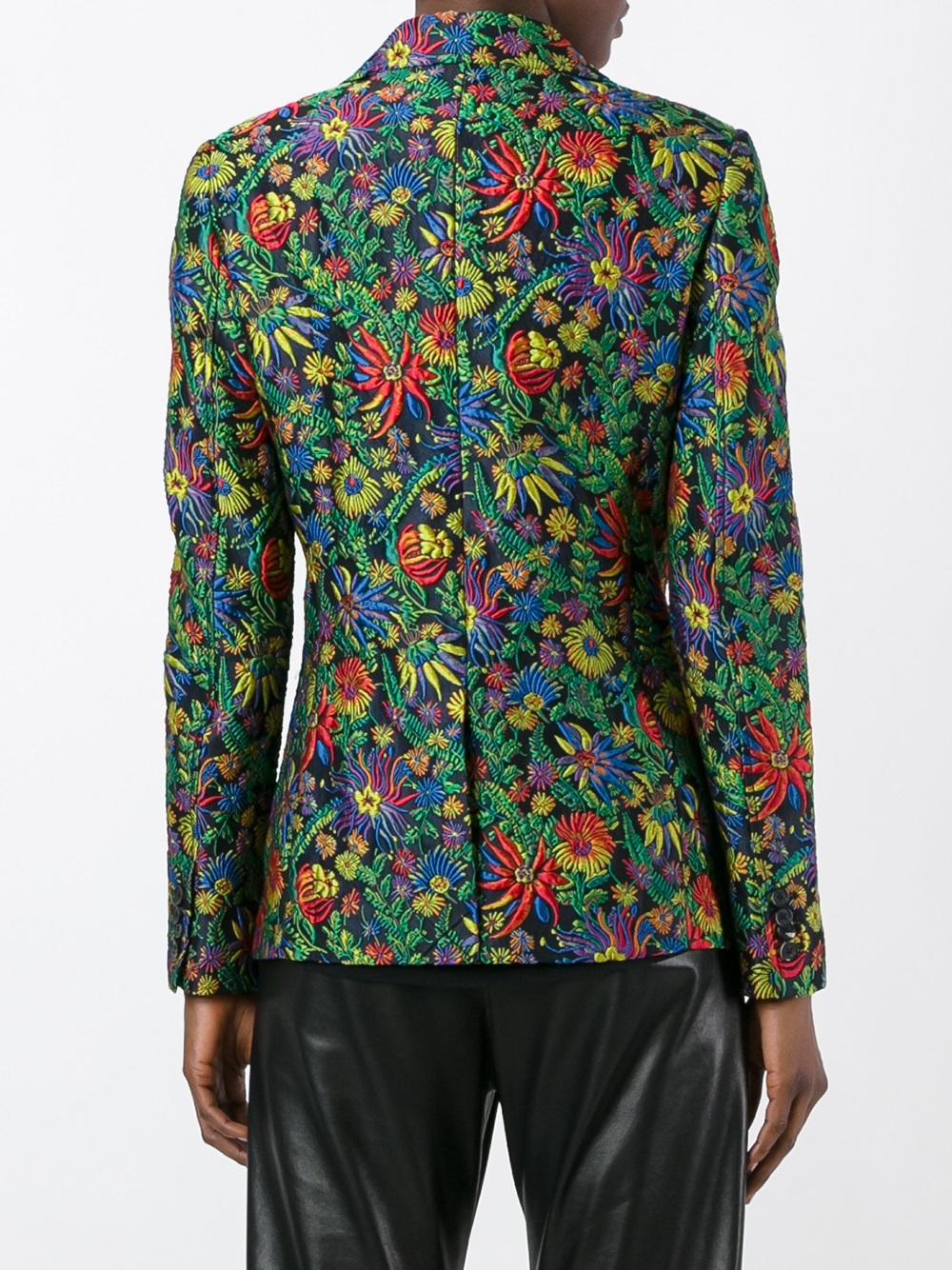 floral detail blazer