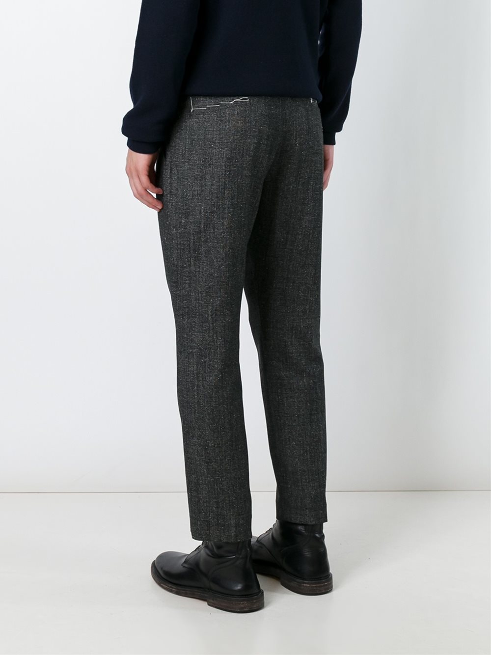 front pleat trousers