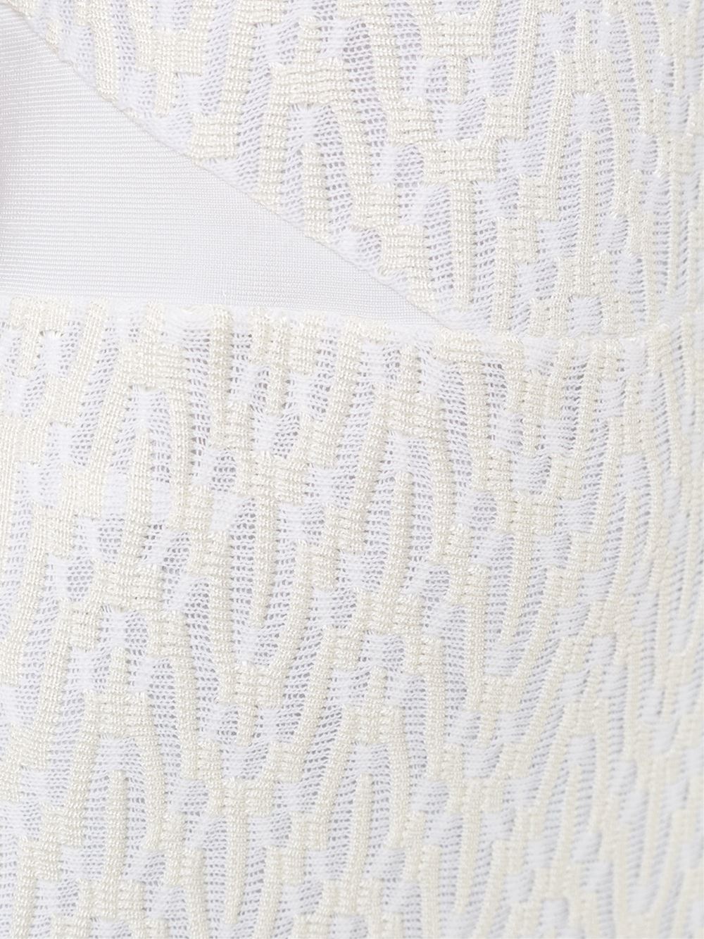 panel detail knitted dress