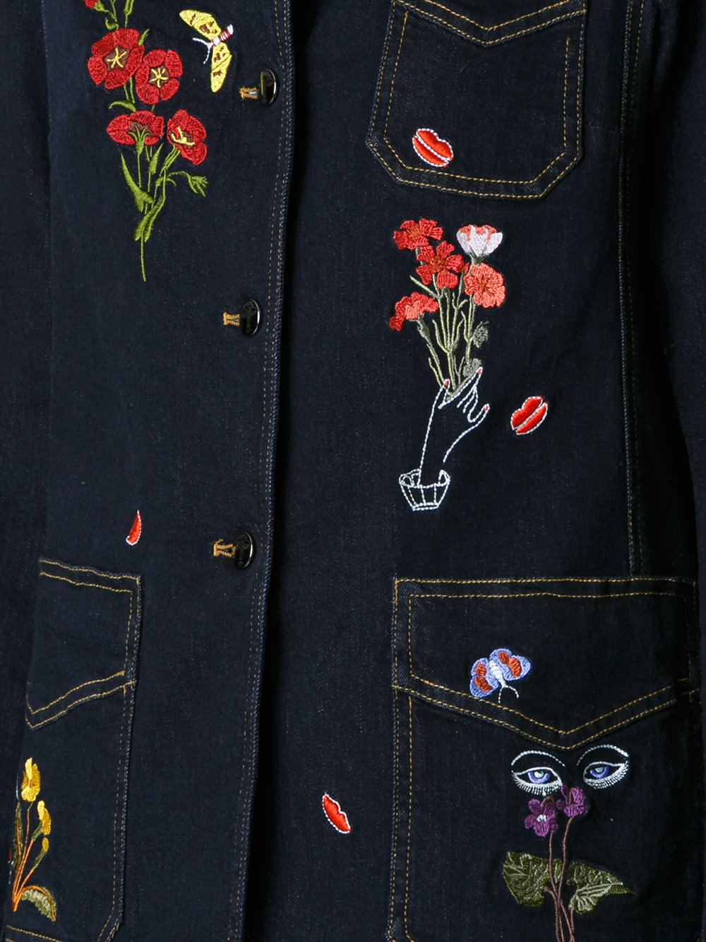 embroidered denim jacket 