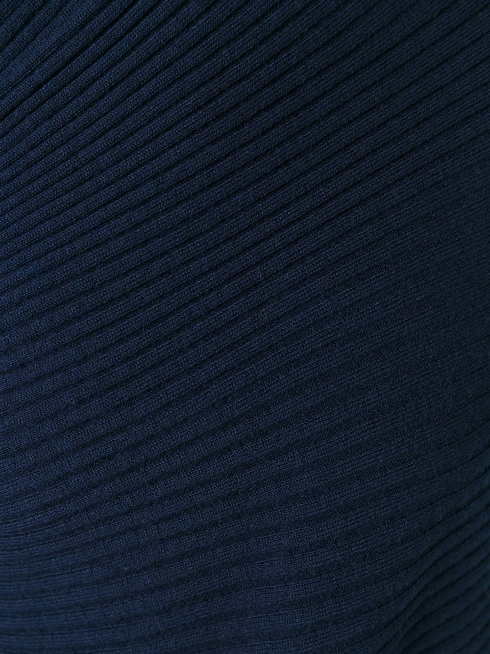 asymmetric sleeve ribbed top