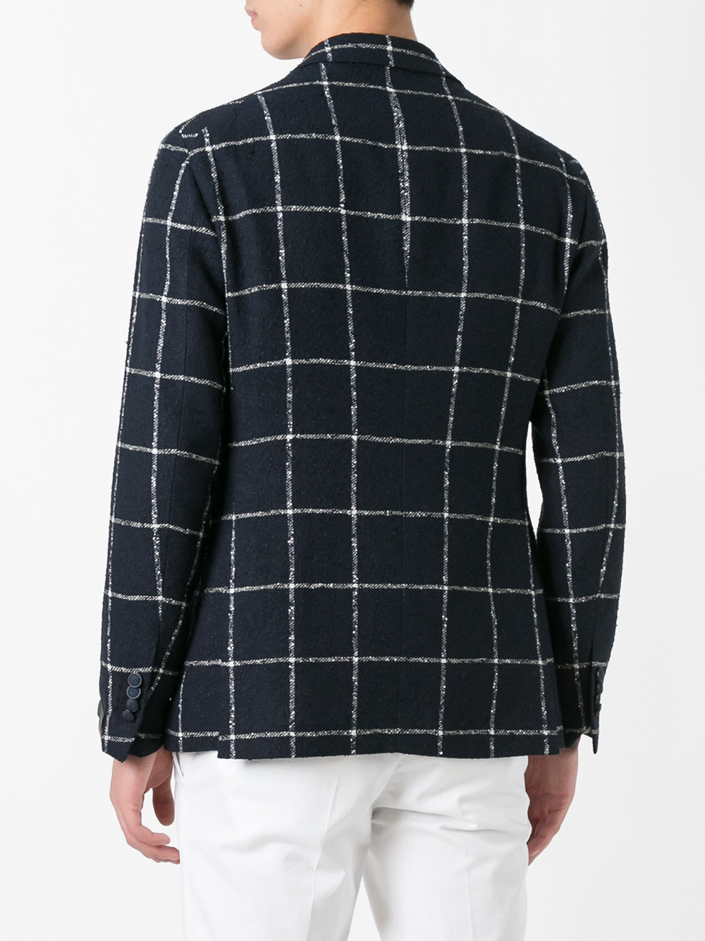 checked blazer