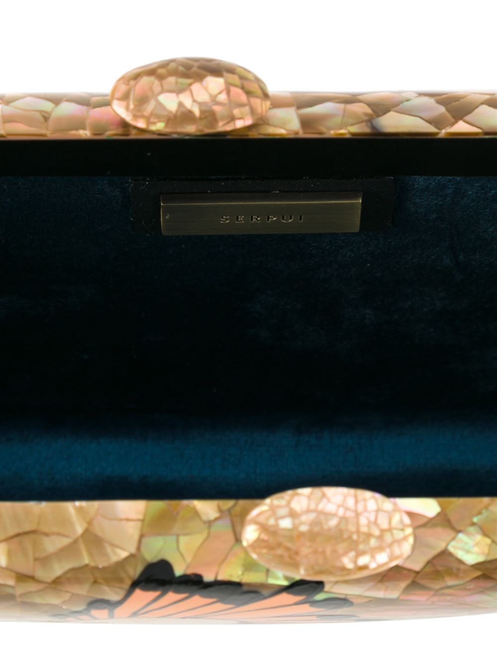 mother of pearls clutch bag