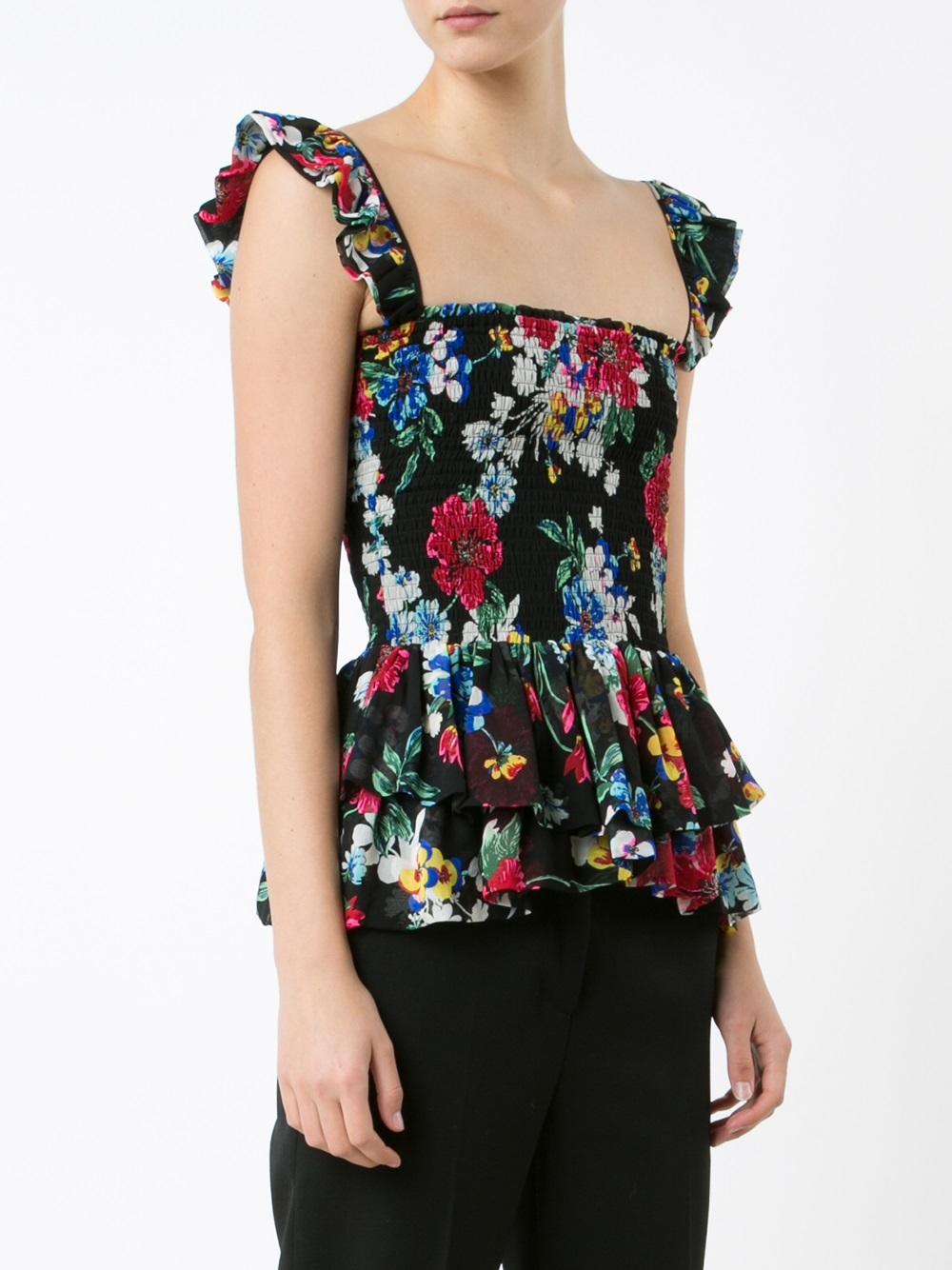 Luna Ruched Babydoll blouse