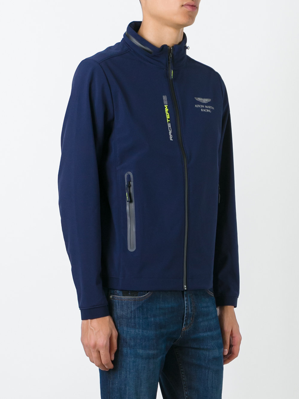 zipped neck lightweight jacket