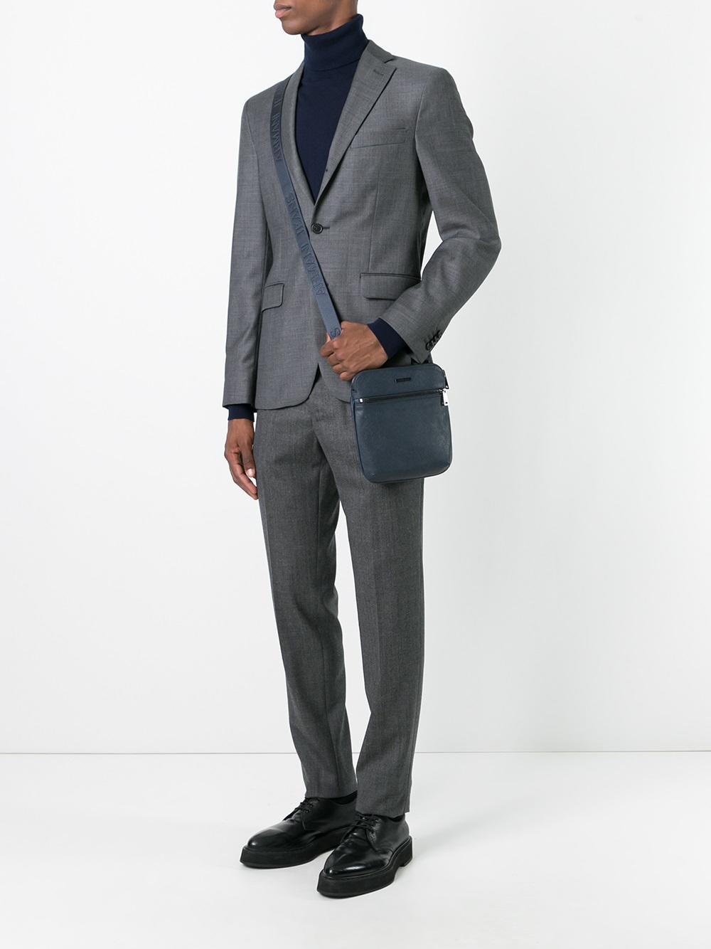 pleated slim fit trousers