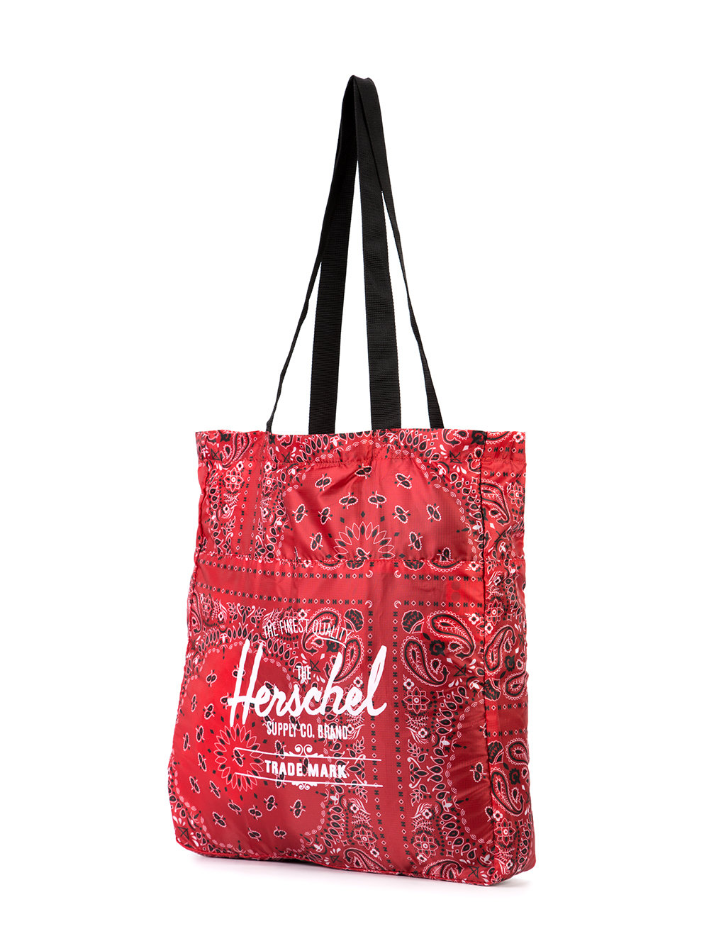 logo print shopping bag