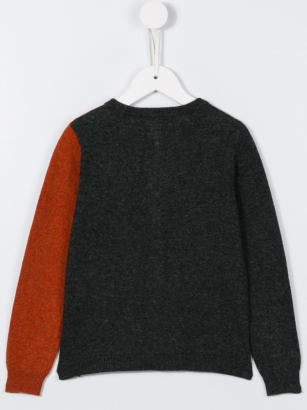 bicolour cardigan