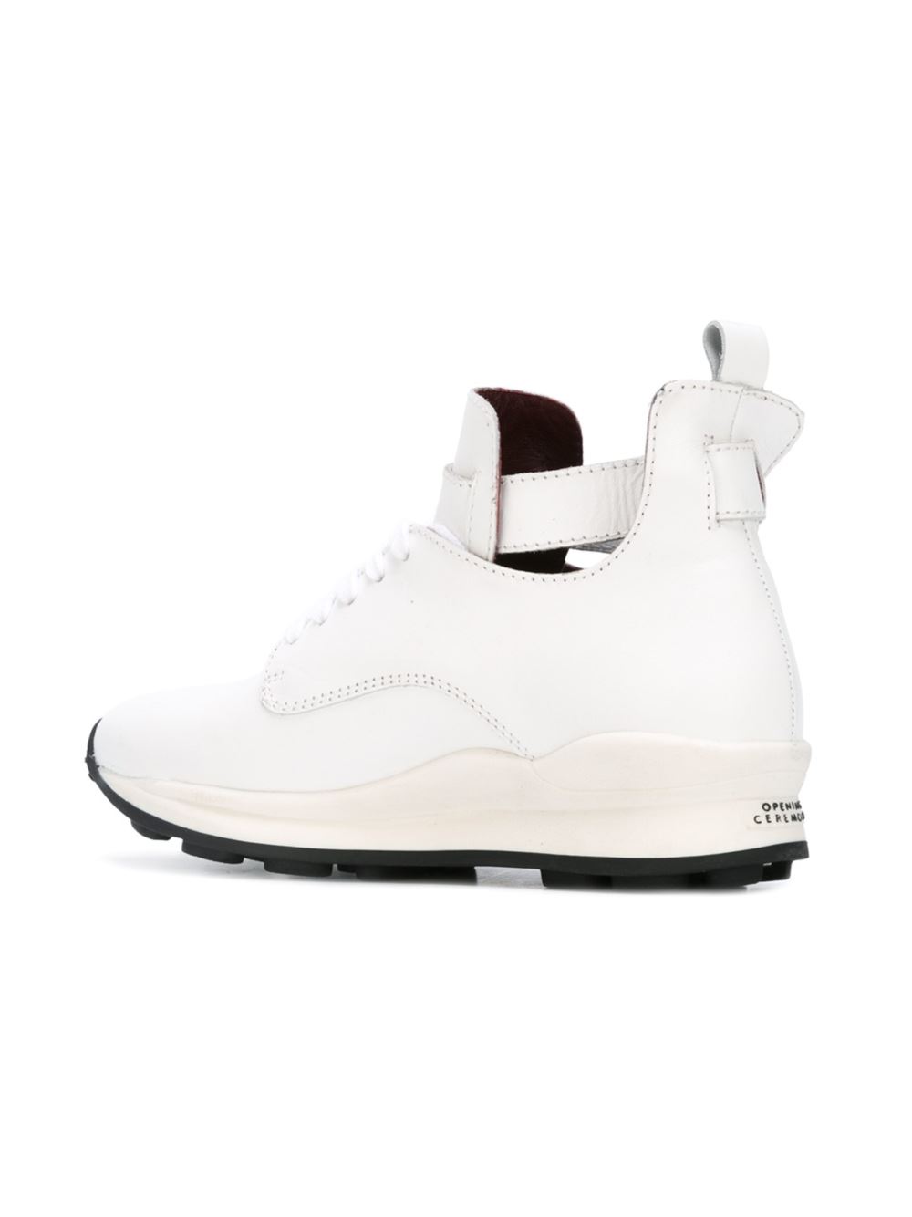 buckle detail hi-top sneakers