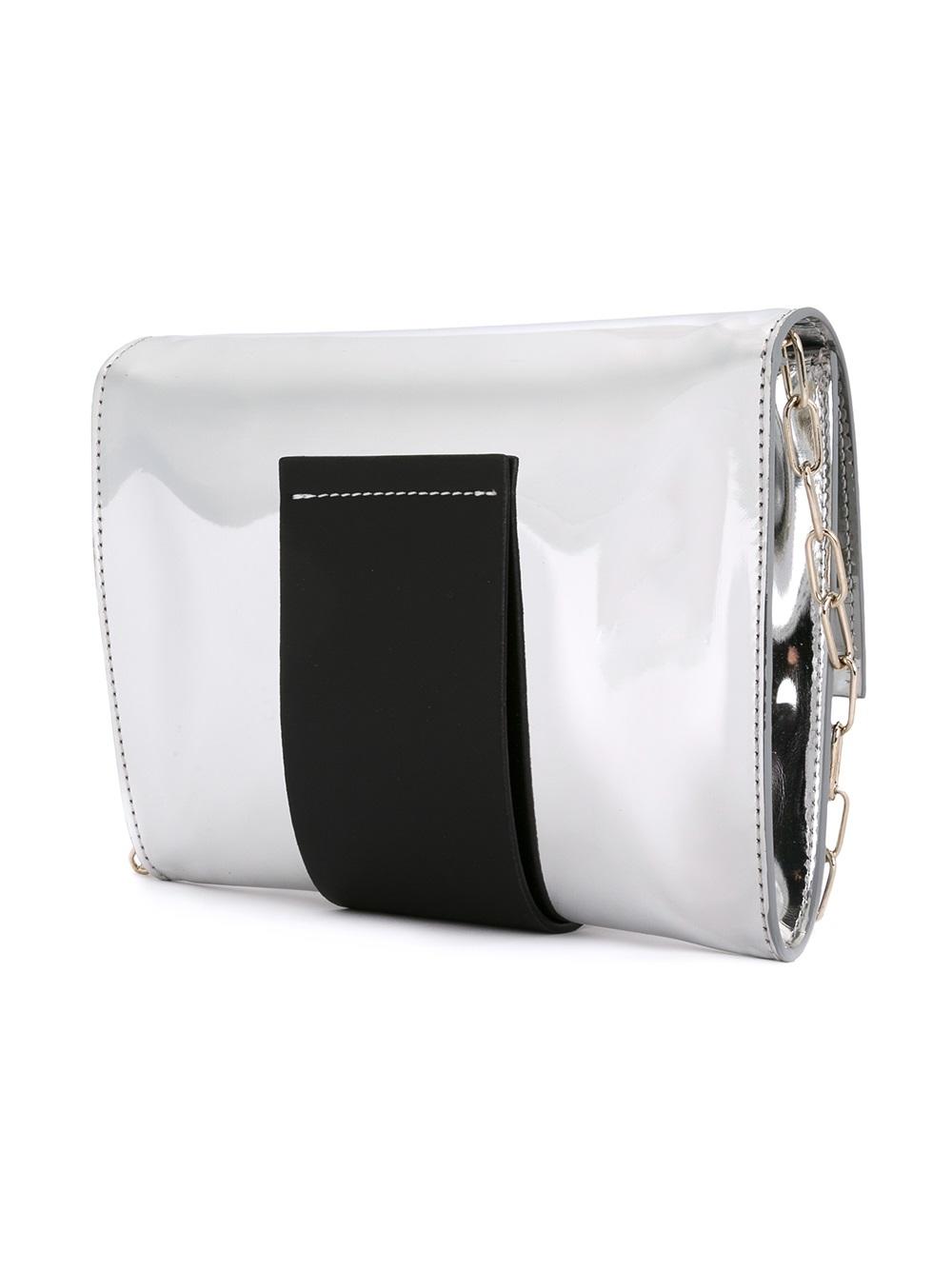 chain strap metallic clutch