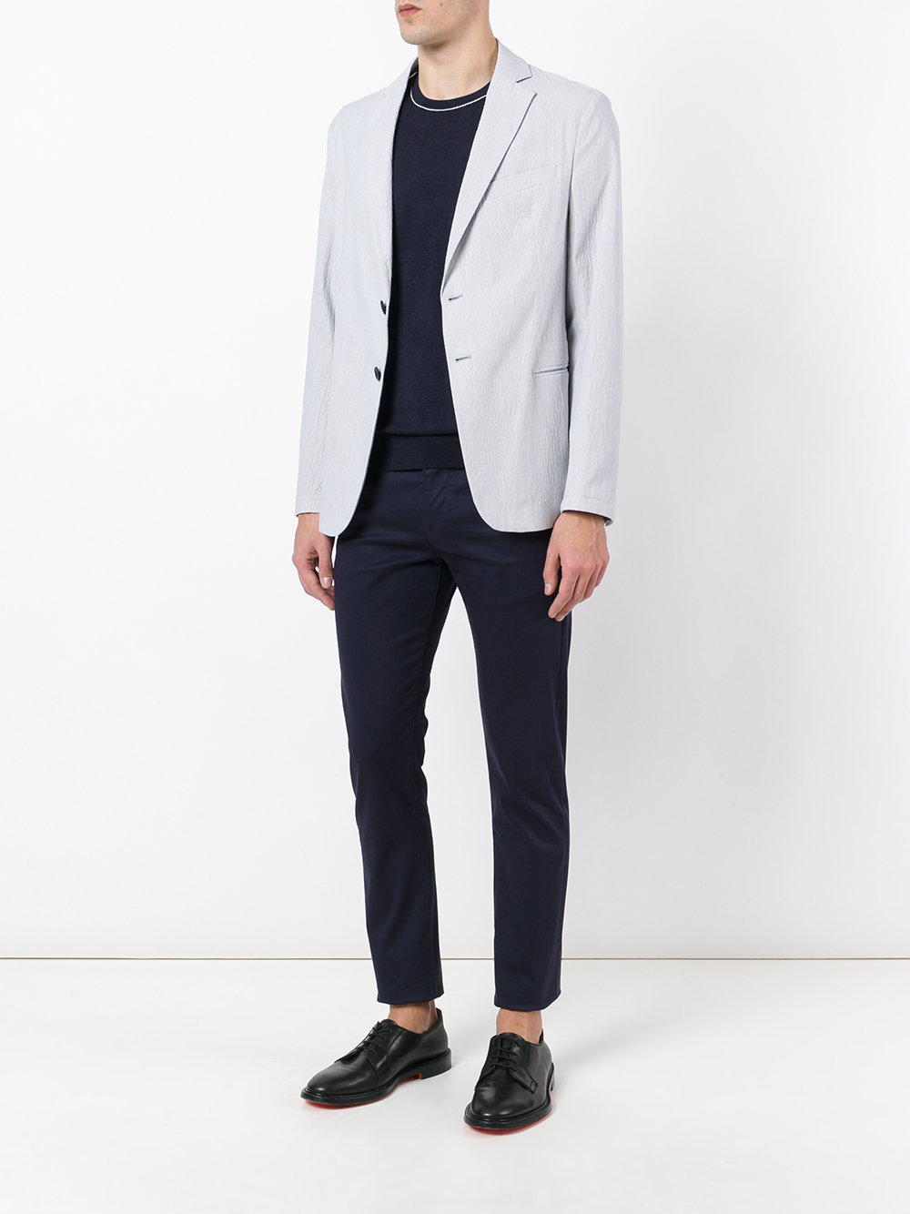 welt pockets blazer