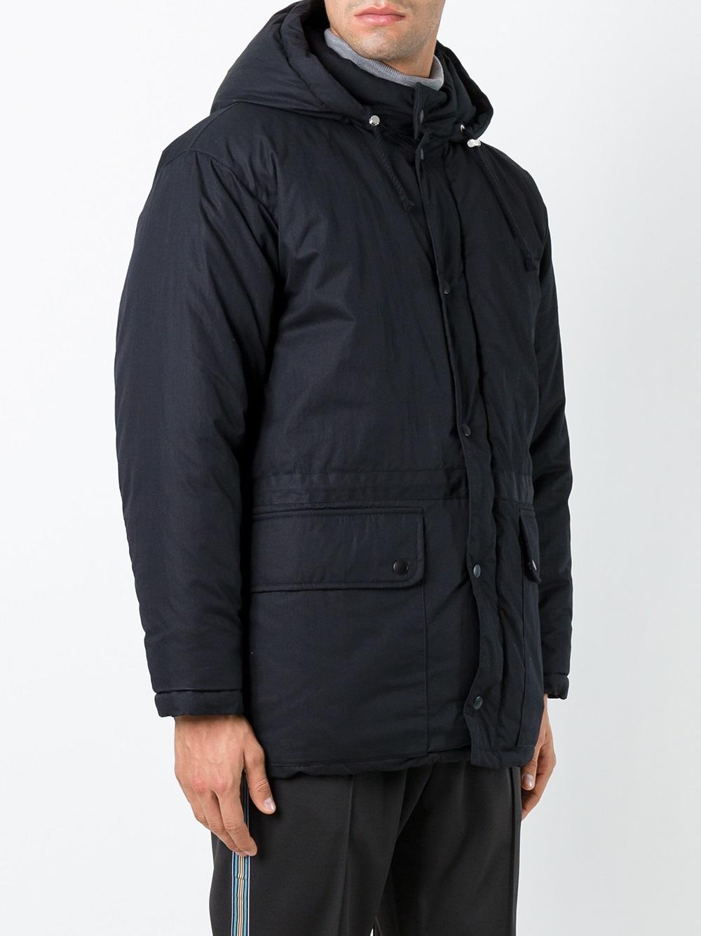 hooded padded parka coat