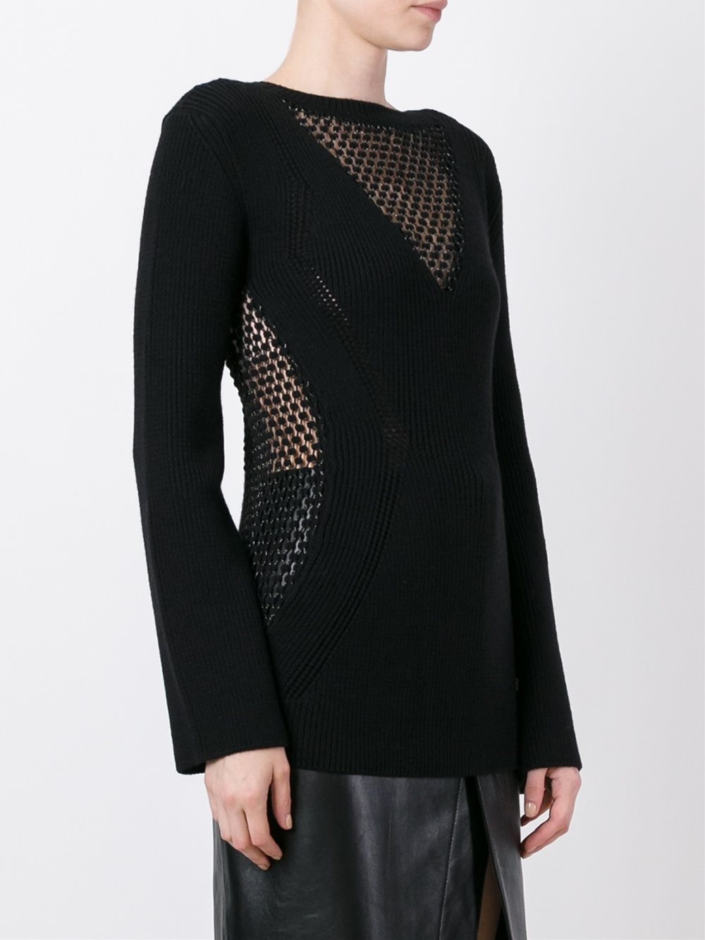 sheer panel jumper 
