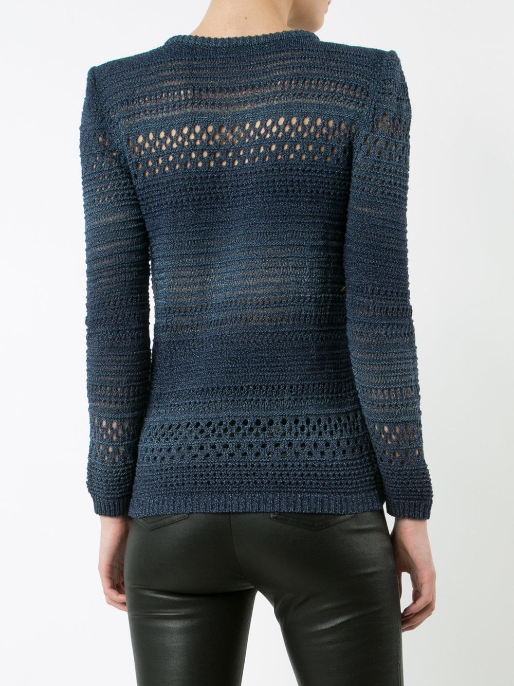 crocheted detail jumper