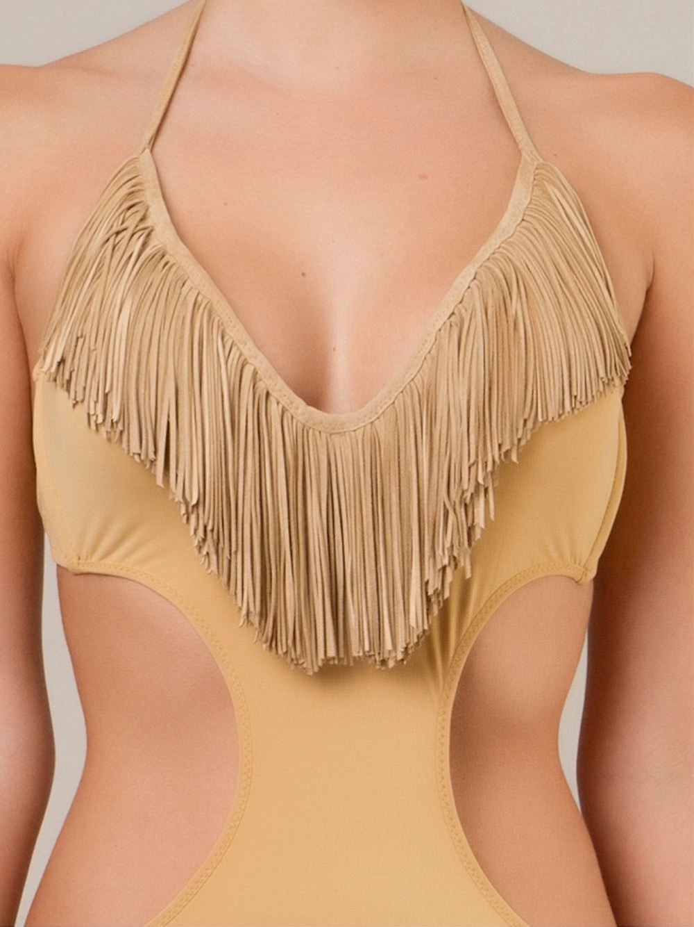 fringed swimsuit